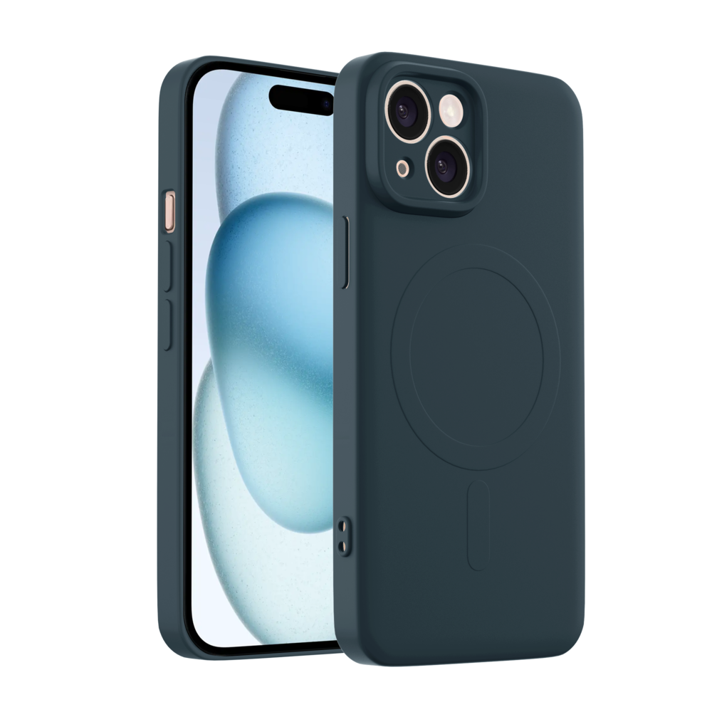 ShieldCase® ShieldCase iPhone 13 Siliconen MagSafe back cover (donkerblauw)