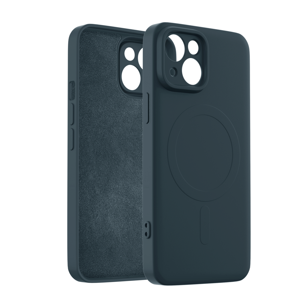 ShieldCase® ShieldCase iPhone 13 Siliconen MagSafe back cover (donkerblauw)