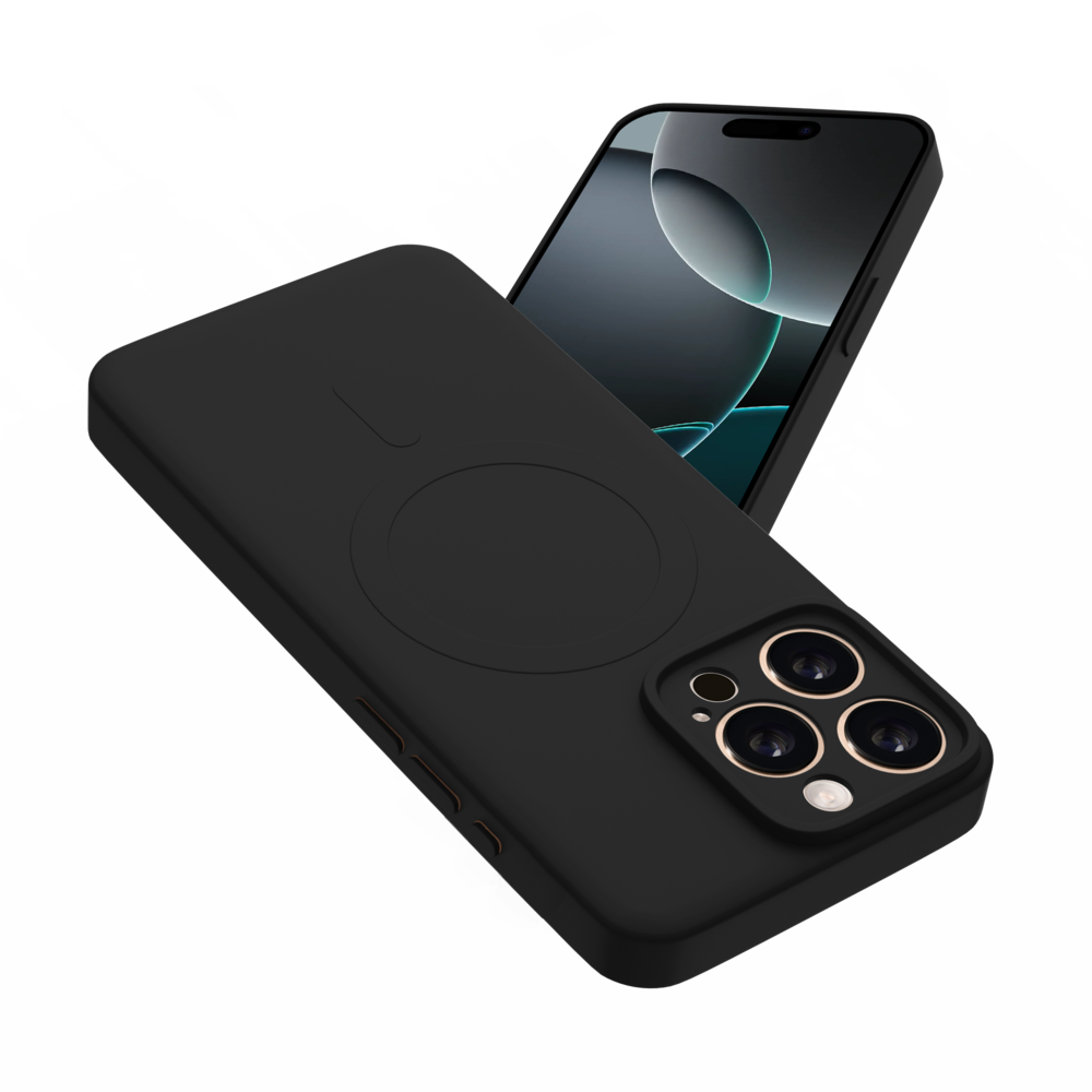 ShieldCase® ShieldCase iPhone 13 Pro Siliconen MagSafe back cover (zwart)