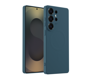 ShieldCase® Samsung Galaxy S25 Ultra siliconen MagSafe back cover (donkerblauw)