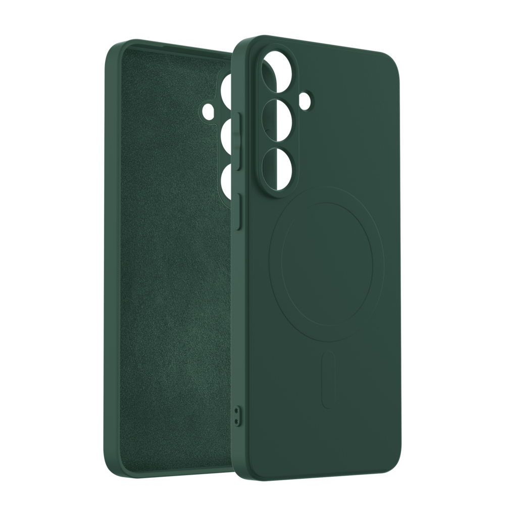 ShieldCase® ShieldCase Samsung Galaxy S25 Plus siliconen MagSafe back cover (donkergroen) ShieldCase® ShieldCase Samsung Galaxy S25 Plus siliconen MagSafe back cover (donkergroen)