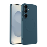 ShieldCase® Samsung Galaxy S25 Plus siliconen MagSafe back cover (donkerblauw)