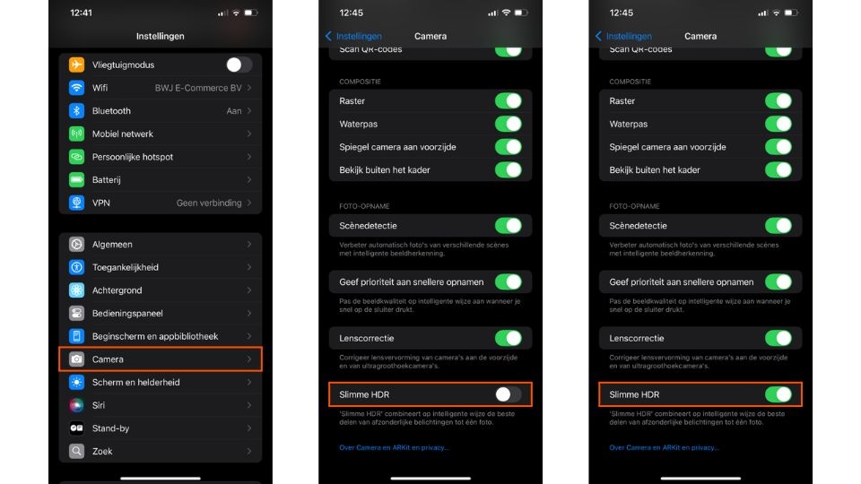 Stappenplan HDR inschakelen