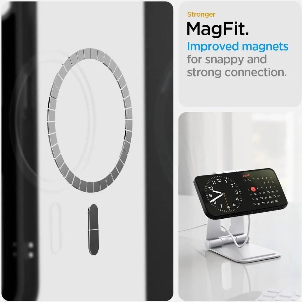 Spigen Spigen Liquid Air iPhone 16E Magfit hoesje (zwart) Spigen Spigen Liquid Air iPhone 16E Magfit hoesje (zwart)