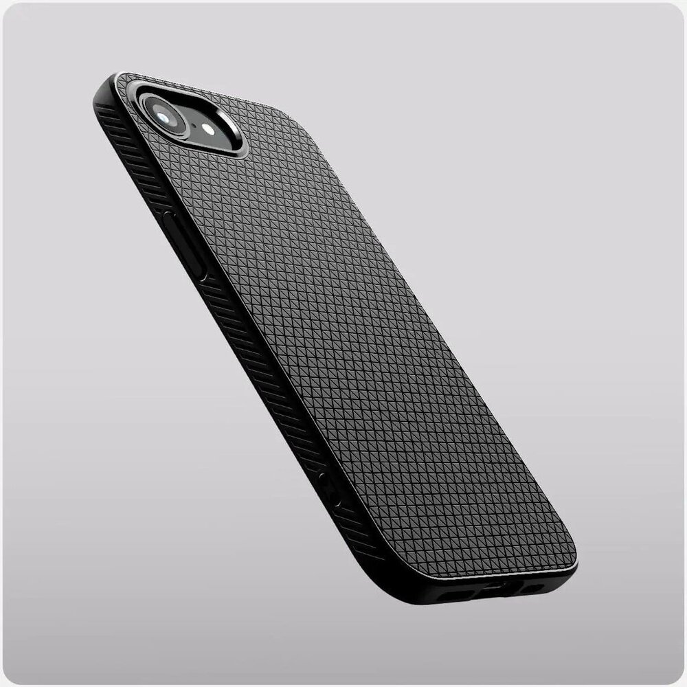 Spigen Spigen Liquid Air iPhone 16E Magfit hoesje (zwart) Spigen Spigen Liquid Air iPhone 16E Magfit hoesje (zwart)