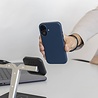 Coverzs Coverzs iPhone 16 luxe leren MagSafe case (donkerblauw) Coverzs Coverzs iPhone 16 luxe leren MagSafe case (donkerblauw)