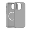 Coverzs Coverzs iPhone 16 Pro luxe siliconen MagSafe hoesje (grijs)
