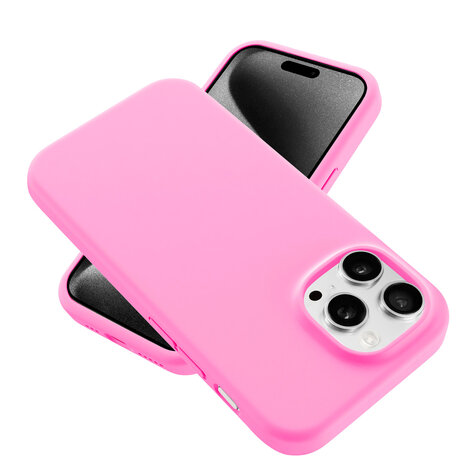 Coverzs Coverzs iPhone 16 Pro luxe siliconen MagSafe hoesje (roze)