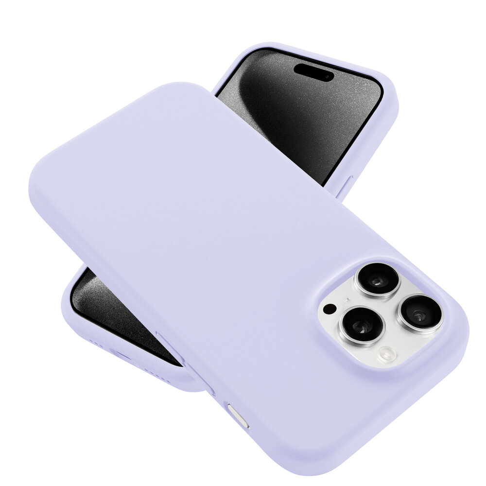 Coverzs Coverzs iPhone 16 Pro luxe siliconen hoesje (paars)