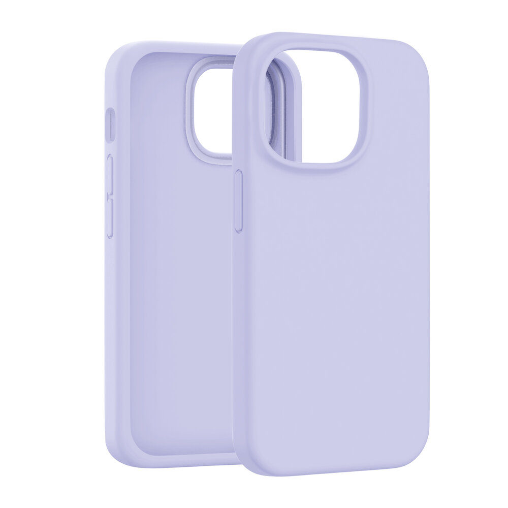 Coverzs Coverzs iPhone 16 Pro luxe siliconen hoesje (paars)