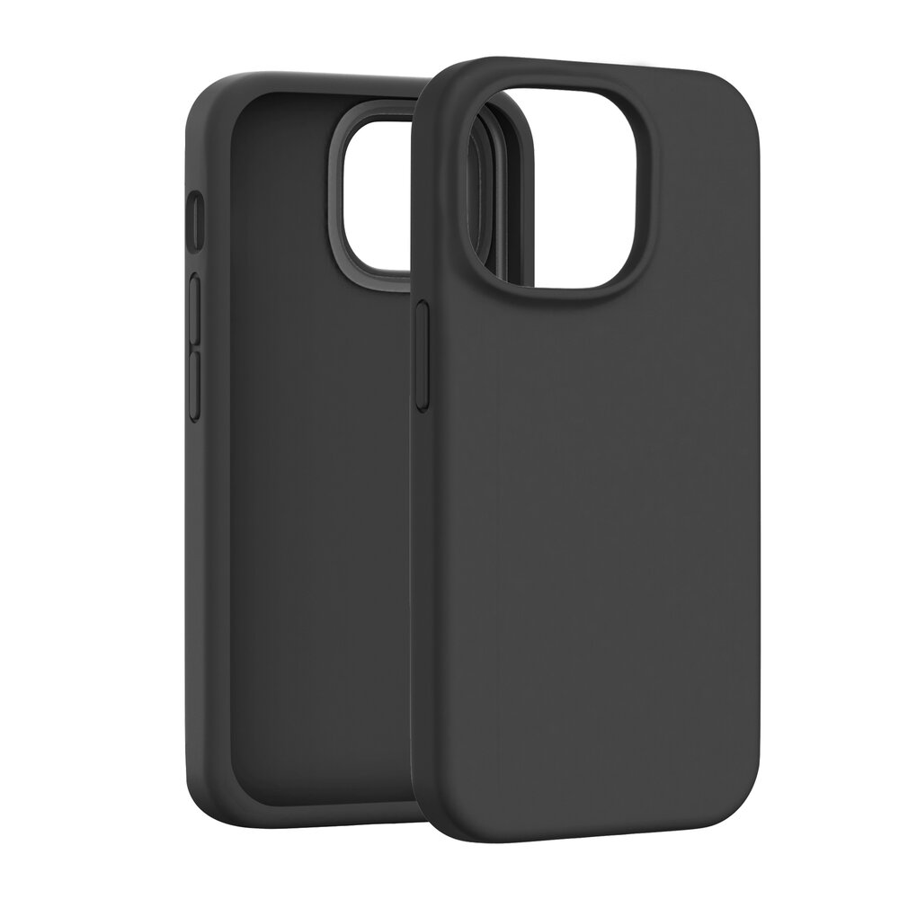 Coverzs Coverzs iPhone 16 Pro luxe siliconen hoesje (zwart)