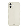 xoxo Wildhearts xoxo Wildhearts Glossy Wavy Case Beige - iPhone 16 hoesje xoxo Wildhearts xoxo Wildhearts Glossy Wavy Case Beige - iPhone 16 hoesje