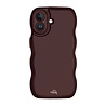 xoxo Wildhearts xoxo Wildhearts Glossy Wavy Case Burgundy - iPhone 16 hoesje xoxo Wildhearts xoxo Wildhearts Glossy Wavy Case Burgundy - iPhone 16 hoesje