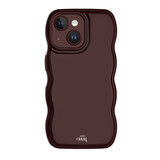 xoxo Wildhearts Glossy Wavy Case Burgundy - iPhone 14 Plus hoesje xoxo Wildhearts Glossy Wavy Case Burgundy - iPhone 14 Plus hoesje