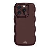 xoxo Wildhearts Glossy Wavy Case Burgundy - iPhone 13 Pro hoesje