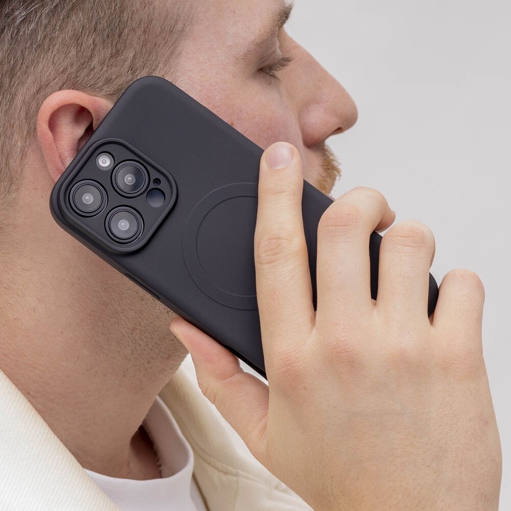 ShieldCase® ShieldCase iPhone 13 Pro Max Siliconen MagSafe back cover (zwart)