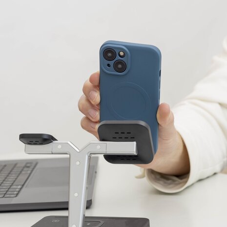 ShieldCase® ShieldCase iPhone 14 Siliconen MagSafe back cover (donkerblauw)