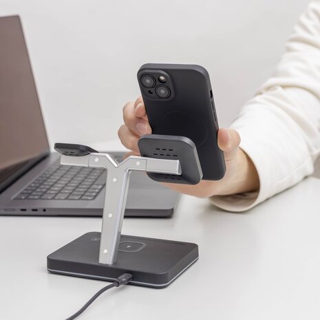 ShieldCase® ShieldCase iPhone 14 Siliconen MagSafe back cover (zwart)