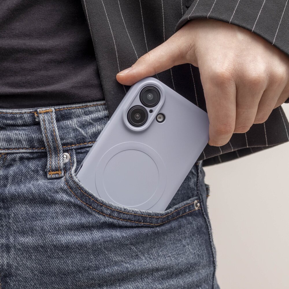 ShieldCase® ShieldCase iPhone 16e Siliconen MagSafe back cover (lila)