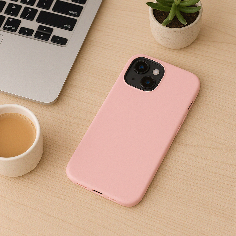 Ceezs Ceezs iPhone 13 hoesje siliconen (roze)