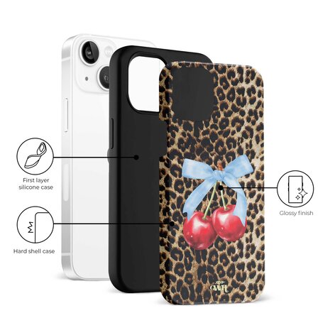 xoxo Wildhearts xoxo Wildhearts Cherry Wild - iPhone 13 hoesje xoxo Wildhearts xoxo Wildhearts Cherry Wild - iPhone 13 hoesje