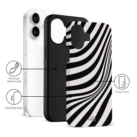 xoxo Wildhearts xoxo Wildhearts Optical Illusion - iPhone 16 hoesje xoxo Wildhearts xoxo Wildhearts Optical Illusion - iPhone 16 hoesje