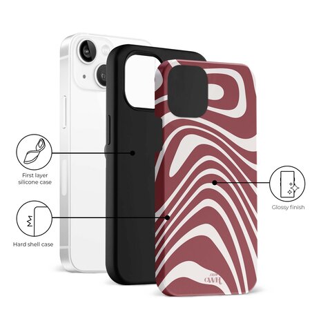 xoxo Wildhearts xoxo Wildhearts Boogie Wonderland Red - iPhone 14 hoesje xoxo Wildhearts xoxo Wildhearts Boogie Wonderland Red - iPhone 14 hoesje