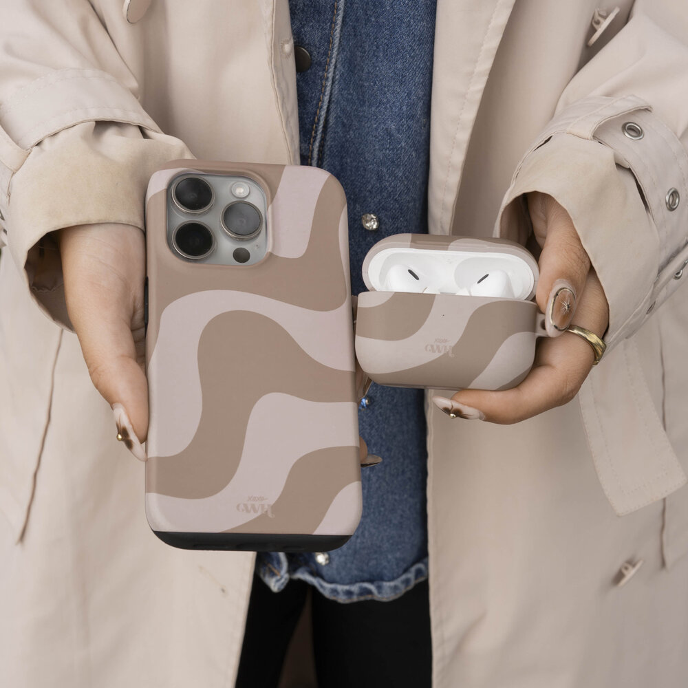 xoxo Wildhearts xoxo Wildhearts AirPods 1 & 2 - Ride With Me Brown hoesje