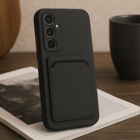 ShieldCase® ShieldCase Samsung Galaxy A14 4G/5G silicone hoesje met pasjeshouder (zwart) ShieldCase® ShieldCase Samsung Galaxy A14 4G/5G silicone hoesje met pasjeshouder (zwart)