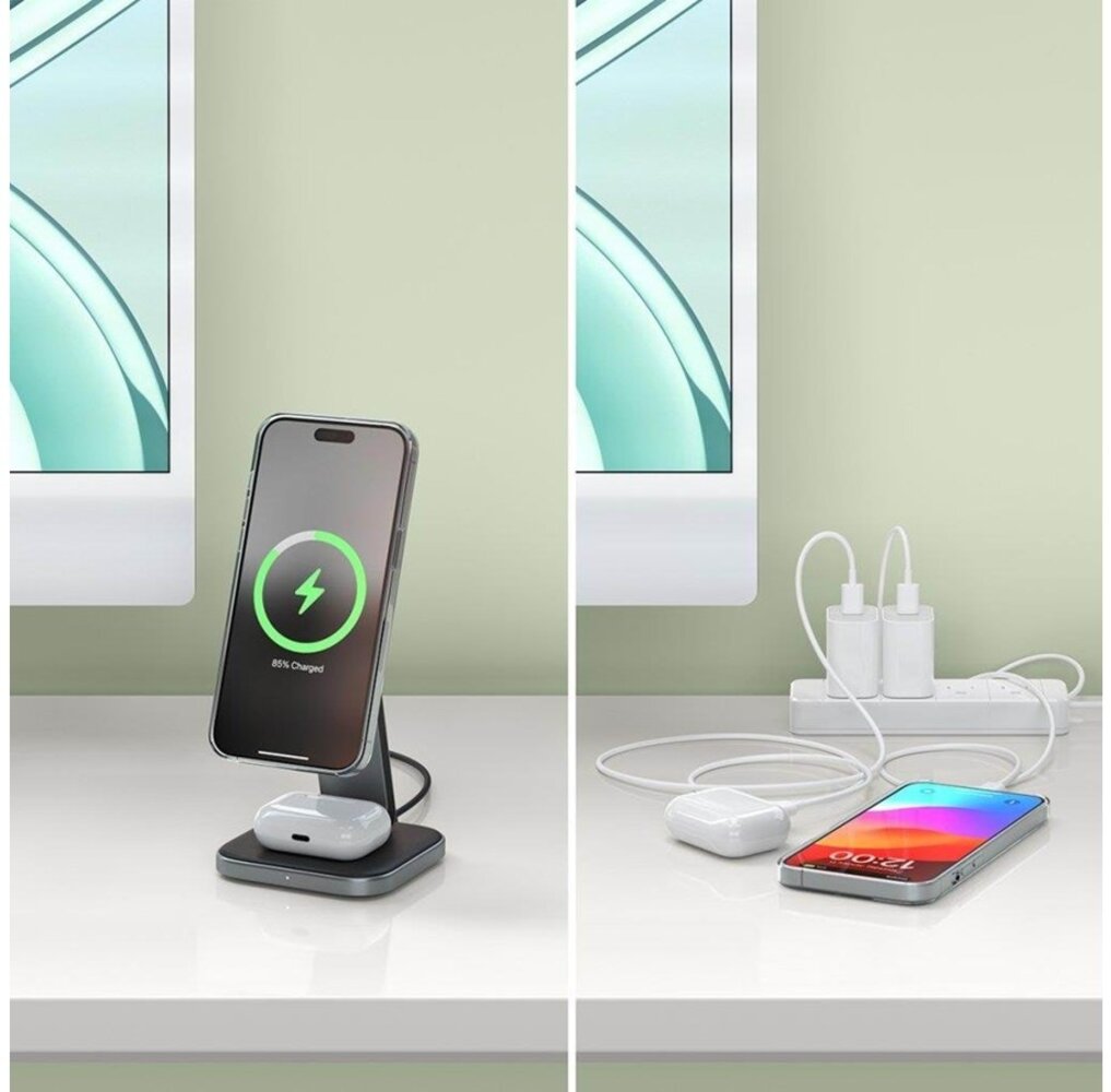 Satechi Satechi 2-in-1 foldable charging stand Satechi Satechi 2-in-1 foldable charging stand