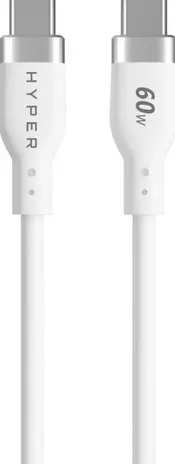 Hyper Hyper HyperJuice USB-C 60W oplaadkabel (wit) Hyper Hyper HyperJuice USB-C 60W oplaadkabel (wit)