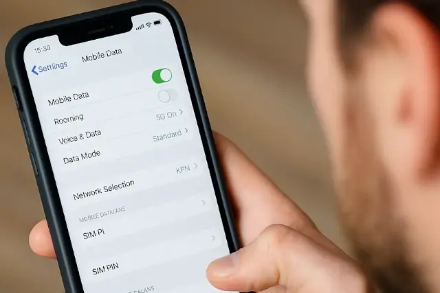5g instellen iphone