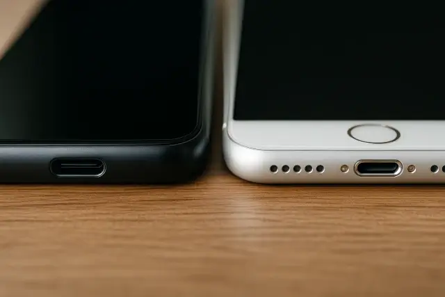 oplaadpunt usb c vs oude lightning apple