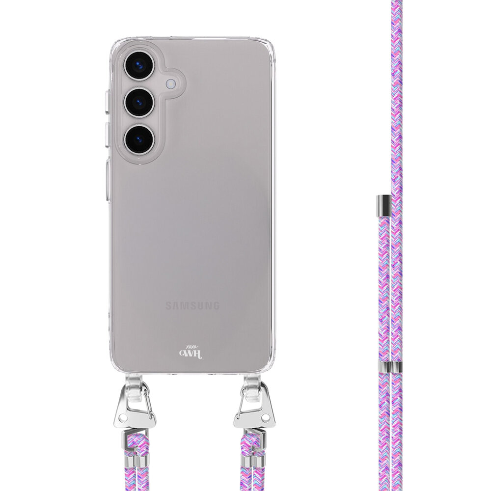 xoxo Wildhearts xoxo Wildhearts Samsung Galaxy S23 Plus - Purple Fever hoesje met koord xoxo Wildhearts xoxo Wildhearts Samsung Galaxy S23 Plus - Purple Fever hoesje met koord