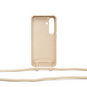 Coverzs Coverzs Samsung Galaxy S24 siliconen hoesje met koord (beige)