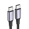 Coverzs Coverzs 100W USB-C braided oplaadkabel - 1m (zwart) Coverzs Coverzs 100W USB-C braided oplaadkabel - 1m (zwart)