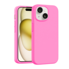 Coverzs Coverzs iPhone 14 luxe siliconen MagSafe hoesje (roze)