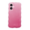 xoxo Wildhearts xoxo Wildhearts Glossy Wavy Case Pink Sorbet - iPhone 16 hoesje xoxo Wildhearts xoxo Wildhearts Glossy Wavy Case Pink Sorbet - iPhone 16 hoesje