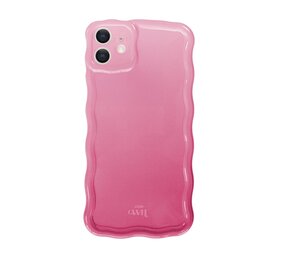 xoxo Wildhearts Glossy Wavy Case Pink Sorbet - iPhone 11 hoesje xoxo Wildhearts Glossy Wavy Case Pink Sorbet - iPhone 11 hoesje