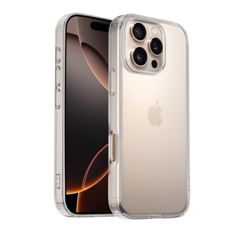 Ceezs Ceezs iPhone 16 Pro Max TPU Hybrid siliconen hoesje (transparant)