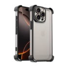 Ceezs Ceezs iPhone 15 Pro Max TPU Shock case met camerabescherming (zwart)