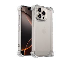 Ceezs iPhone 15 Pro Max TPU Shock case met camerabescherming (transparant) Ceezs iPhone 15 Pro Max TPU Shock case met camerabescherming (transparant)