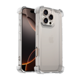 Ceezs iPhone 16 Pro Max TPU Shock case met camerabescherming (transparant) Ceezs iPhone 16 Pro Max TPU Shock case met camerabescherming (transparant)