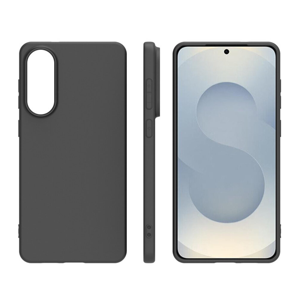 Ceezs Ceezs Samsung Galaxy S25 Edge hoesje siliconen (zwart)