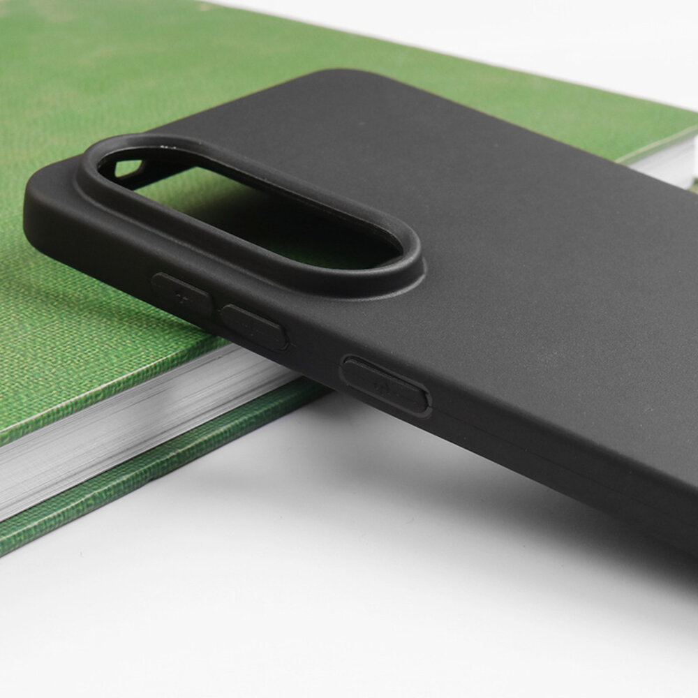 Ceezs Ceezs Samsung Galaxy S25 Edge hoesje siliconen (zwart)