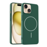 Coverzs Coverzs iPhone 14 MagSafe siliconen  hoesje (groen)