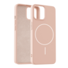 Coverzs Coverzs iPhone 15 MagSafe siliconen  hoesje (lichtroze)
