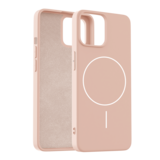 Coverzs iPhone 13 MagSafe siliconen 'slim' hoesje (lichtroze)