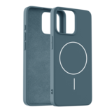 Coverzs iPhone 15 Pro MagSafe siliconen 'slim' hoesje (donkerblauw)