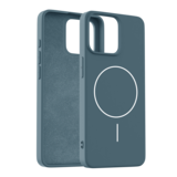 Coverzs iPhone 13 Pro MagSafe siliconen 'slim' hoesje (donkerblauw)